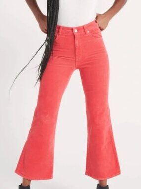 ROLLA'S Eastcoast Crop Flare Corduroy Pants